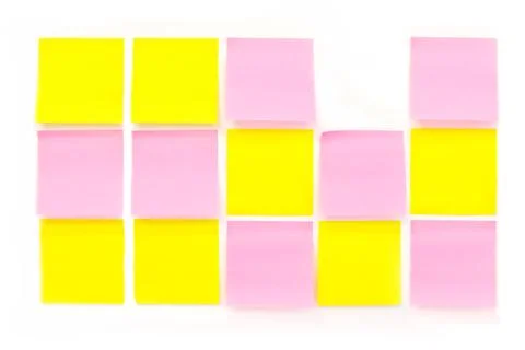Color Paper Note Stock Photos