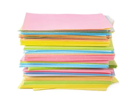 Color paper notes Stock Photos