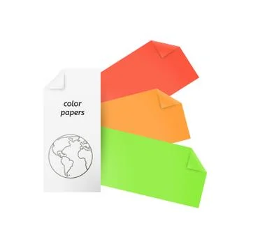Color papers Stock Illustration