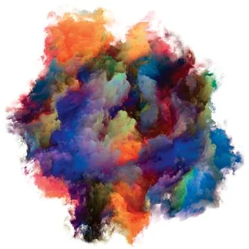 Color Particle. Stock Illustration