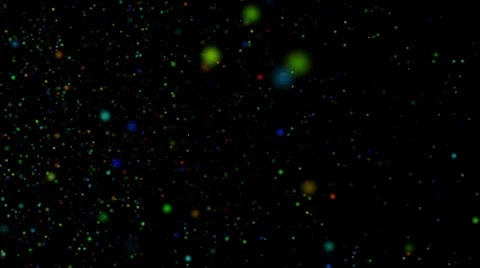Color Particles 002 - 30 fps Stock Footage 24695344