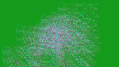 Color particles motion graphics with green screen background Stock Footage 130844687