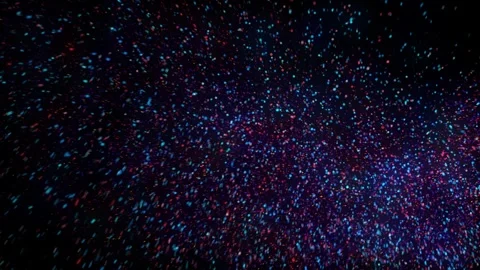 Color Particles Moving Background fast energy flying wave line with flash Stock Footage 256764491