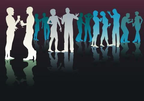 Color party Stock Illustration