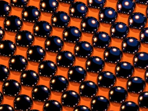 The color pattern of the balls with reflections 3D Stock Illustration