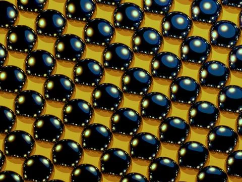 The color pattern of the balls with reflections 3D Stock Illustration