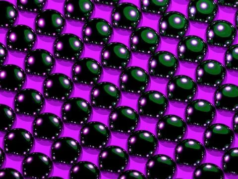 The color pattern of the balls with reflections 3D Stock Illustration