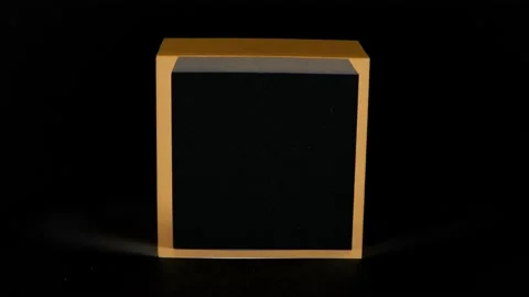 Color pattern with geometrical shapes on a minimal black background. Stock Footage 171109993