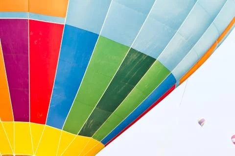 Color pattern of hot air balloon Stock Photos
