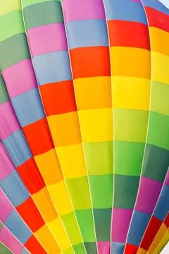 Color pattern of hot air balloon Stock Photos