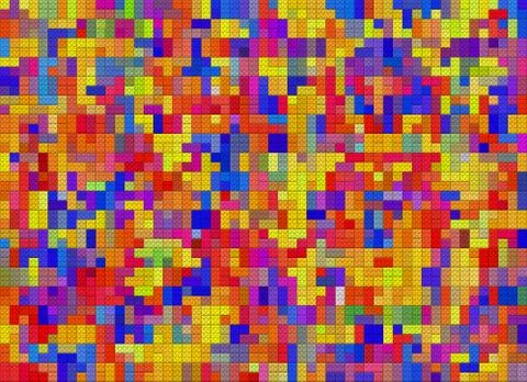 Color pattern of plastic parts Ilustração Stock