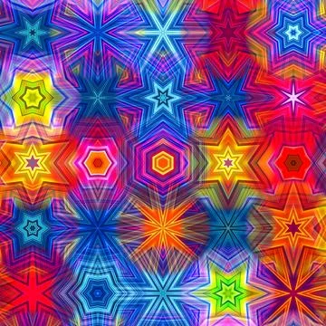 Color pattern of the shape line Stock Illustration