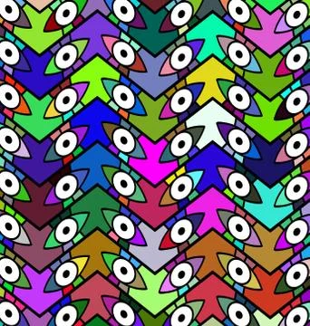 Color patterned background eye Stock Illustration