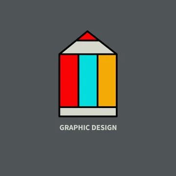Color pen Illustrazione stock