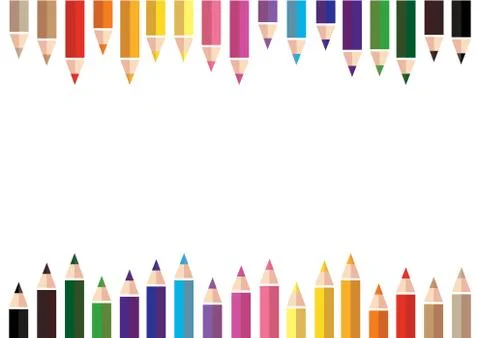 Color pencil background Stock Illustration