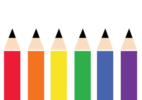 Color pencil background Stock Illustration