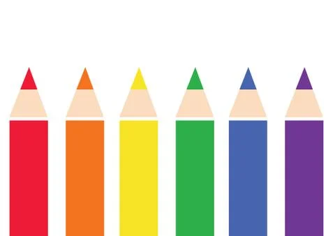 Color pencil background Stock Illustration