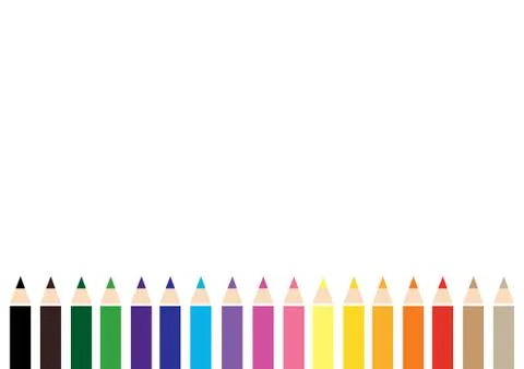 Color pencil background Stock Illustration