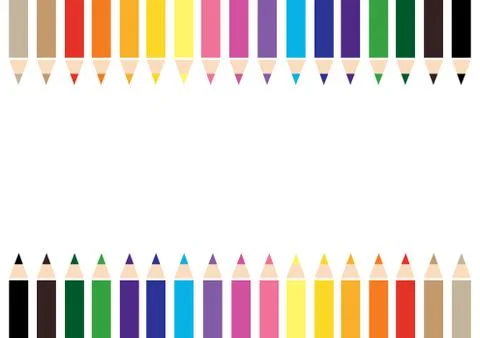 Color pencil background Stock Illustration