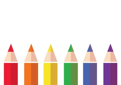 Color pencil background Stock Illustration