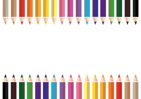 Color pencil background Stock Illustration