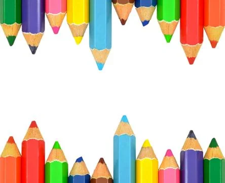 Color pencil background Stock Photos