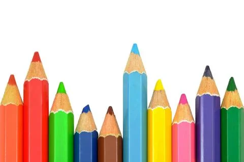 Color pencil background Stock Photos