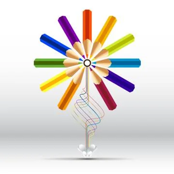 Color pencil Stock Illustration