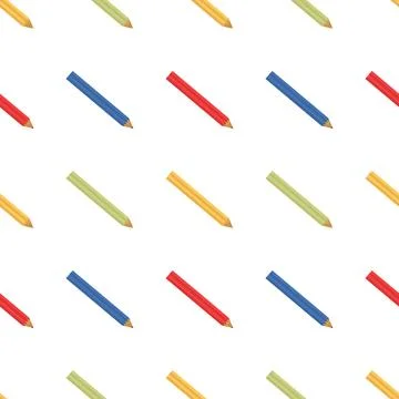 Color pencil seamless pattern Stock Illustration