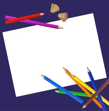 Color pencils Stock Illustration
