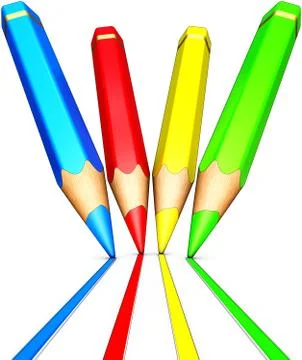 Color pencils Stockillustratie