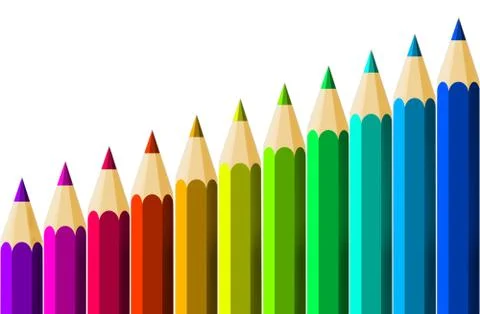 Color Pencils Stock Illustration