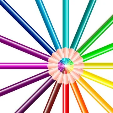 Color pencils Stock Illustration