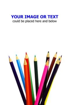 Color pencils Stock Photos