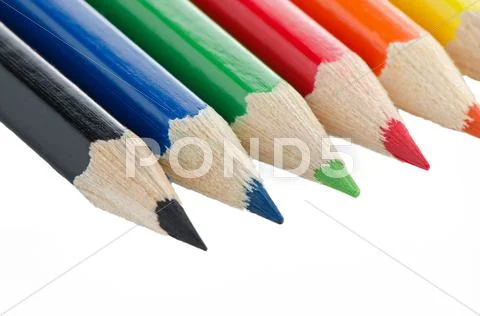 Color pencils Stock Photos