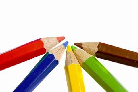 Color pencils Stock Photos