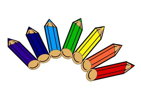 Color pencils vector Stock Illustration