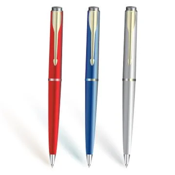 Color pens Illustrazione stock