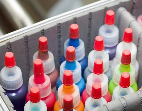 Color for a permanent makeup Stock Photos