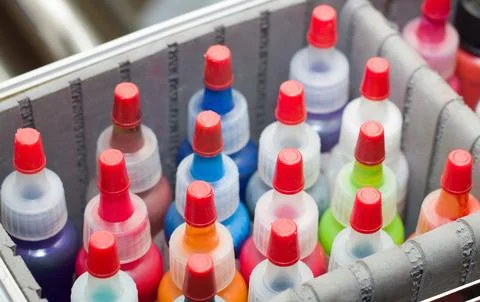 Color for a permanent makeup Stock Photos
