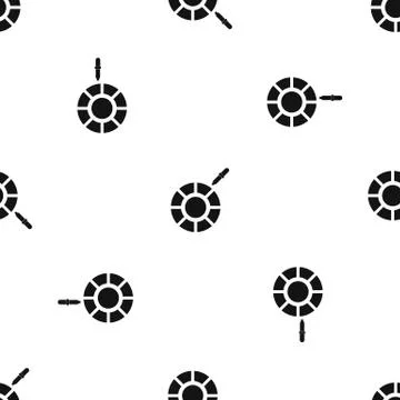Color picker pattern seamless black Illustrazione stock