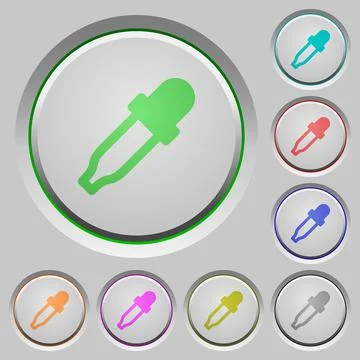 Color picker push buttons Stock Illustration