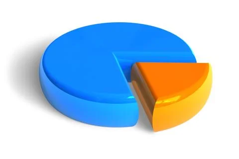 Color pie chart Ilustración de archivo