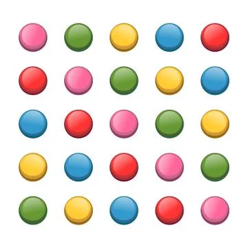 Color pin Illustrazione stock