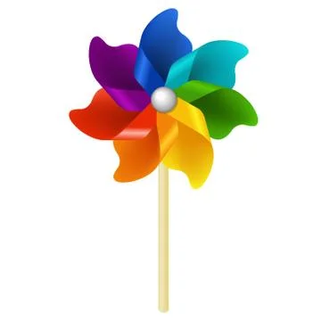 Color Pinwheel Stock Illustration
