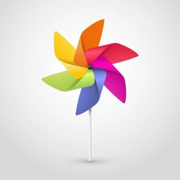 Color pinwheel Illustrazione stock