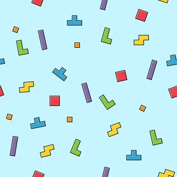 Color pixel design pattern, puzzle style pattern , logic fun game vector illu Stock Illustration