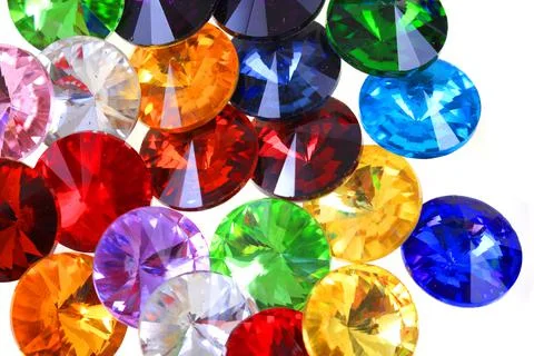 Color plastic diamonds texture Stock Photos