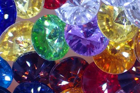 Color plastic diamonds texture 스톡 사진