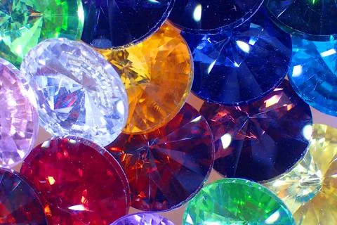 Color plastic diamonds texture Stock Photos